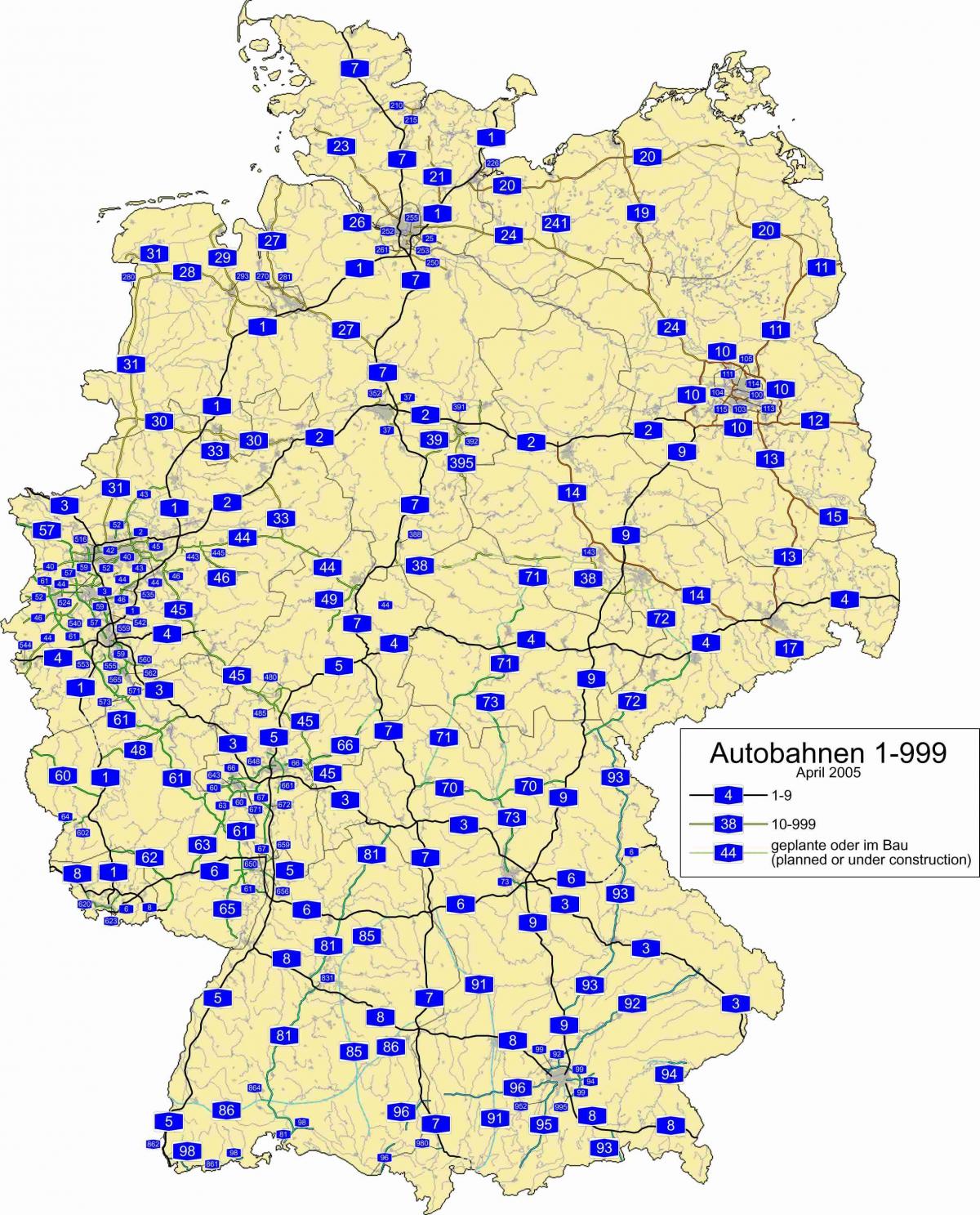خريطة الطريق السريع لألمانيا