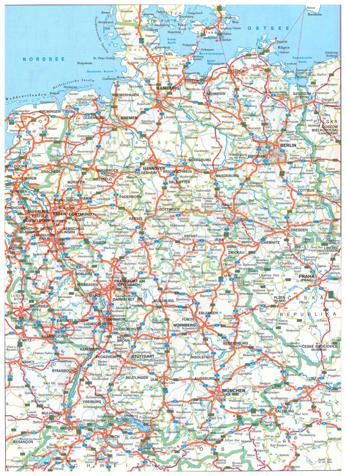 خريطة قيادة ألمانيا