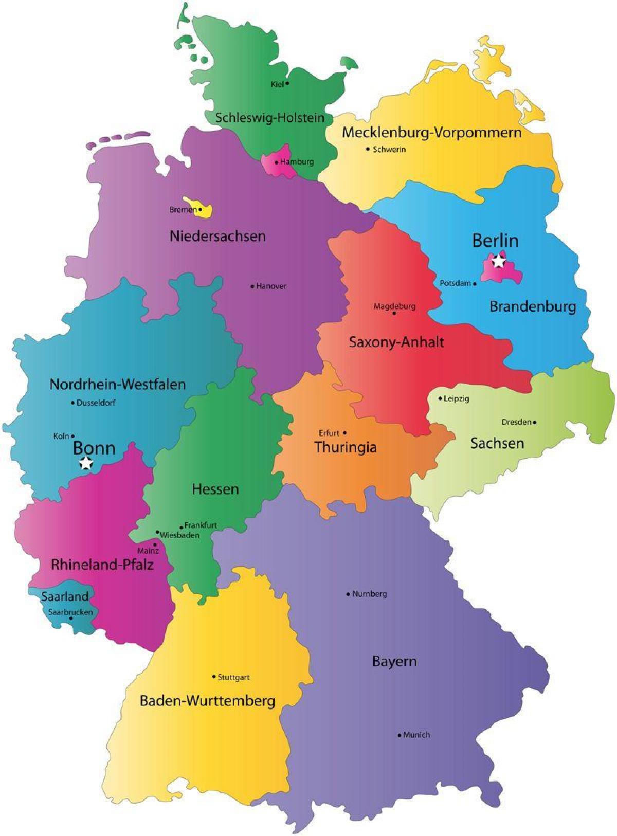 ألمانيا الدولة خريطة