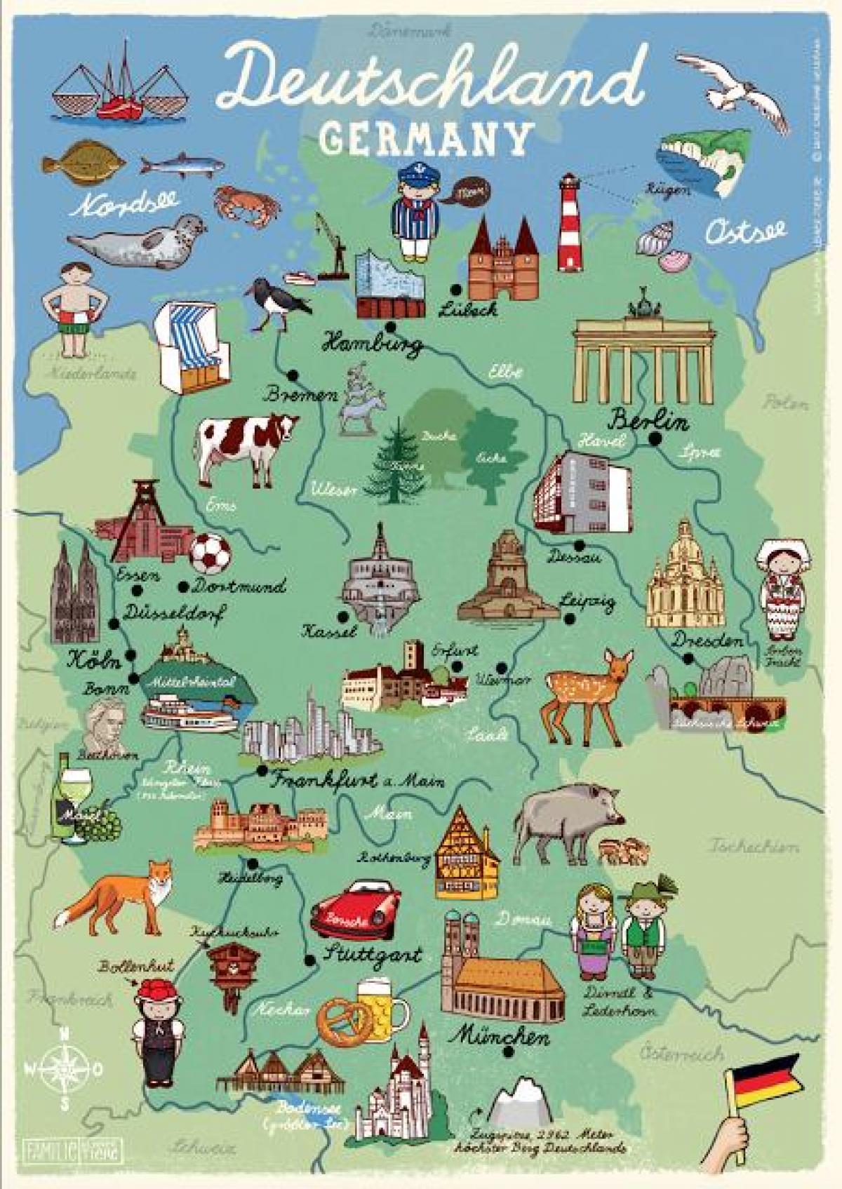 ألمانيا خريطة السفر
