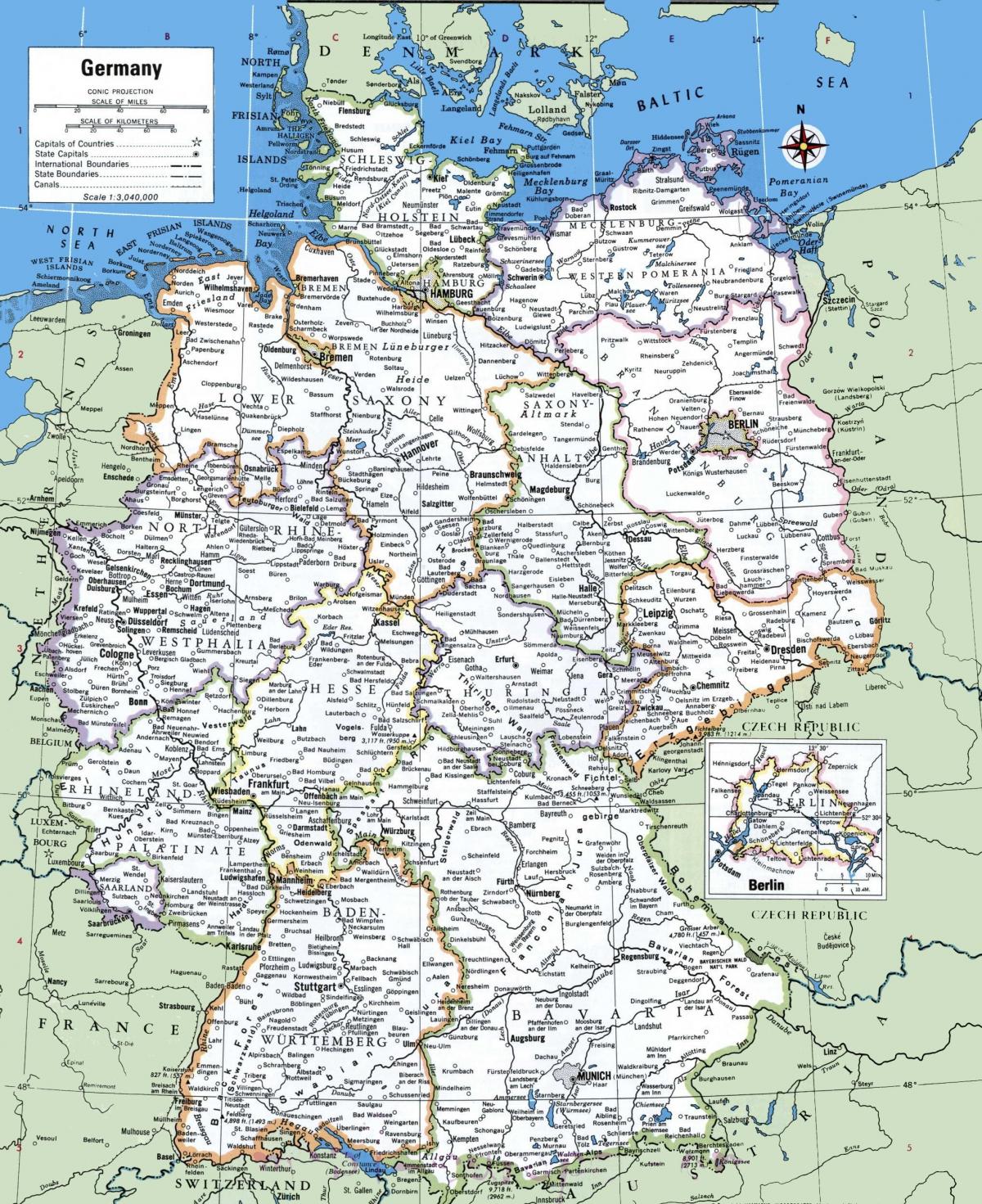 خريطة مدينة ألمانيا